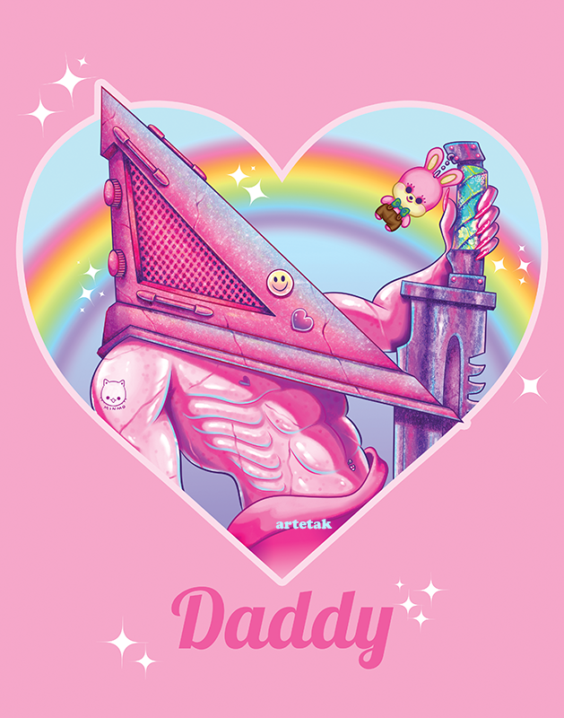 NEW Pink Pyramid Print