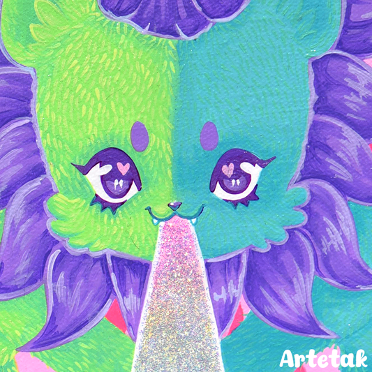 The Bicorporate Lion Original Painting