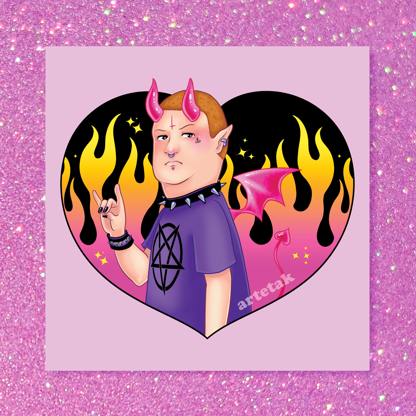 Bobby Square Print