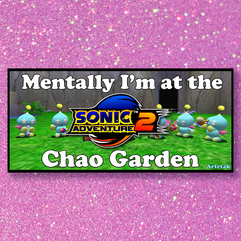 Chao Garden Bumper Sticker