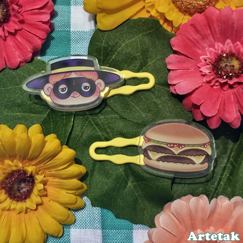 Burger Thief Hair Clip Set