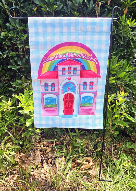 Come Back With A Warrant Yard Sign