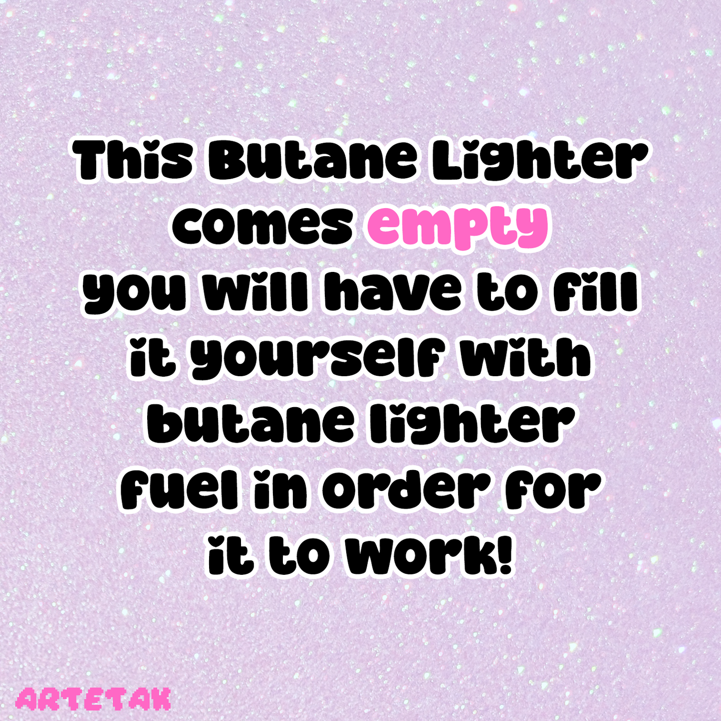 Bunny Pink Flame Butane Lighter