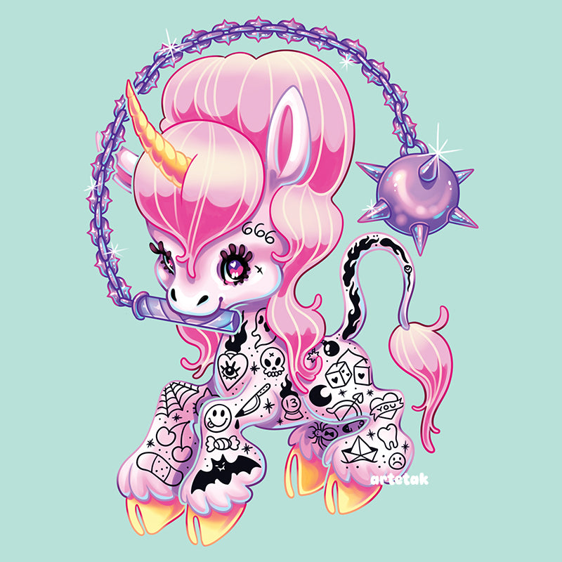 Tattoonicorn Square Print
