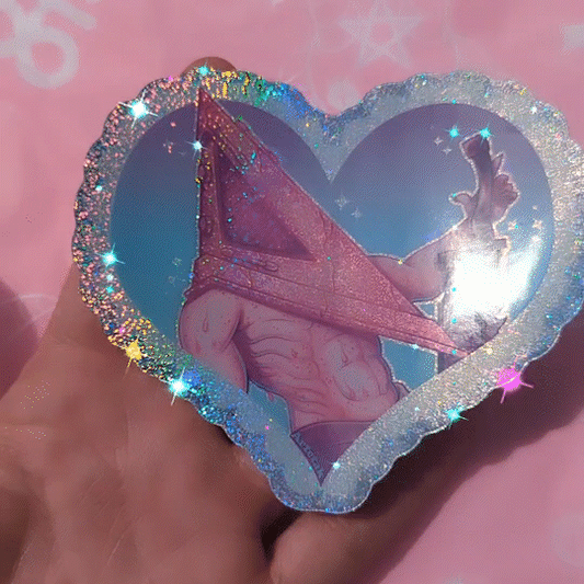 Pyramid Daddy Glitter Sticker