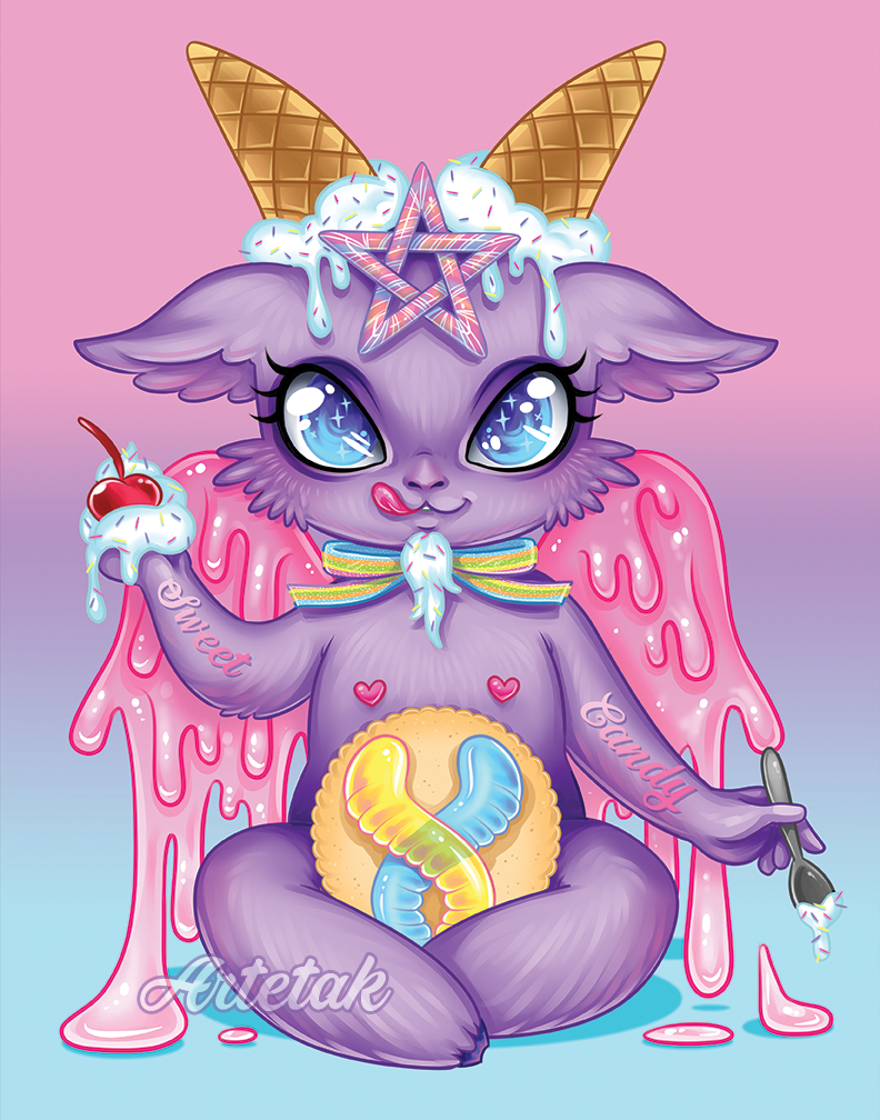 Sugar Candy Baphomet Print