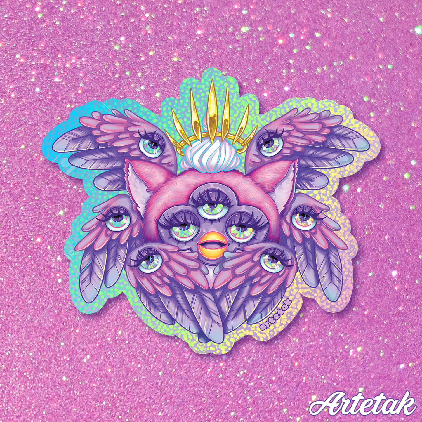 Seraphurby Glitter Sticker