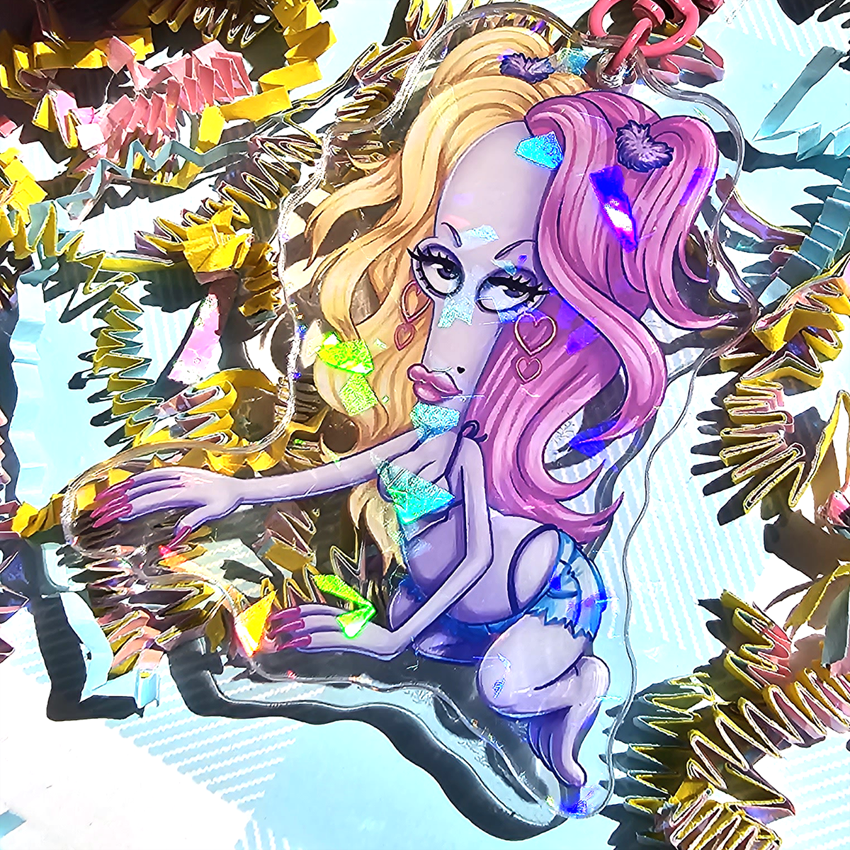 Tasha Acrylic Keychain
