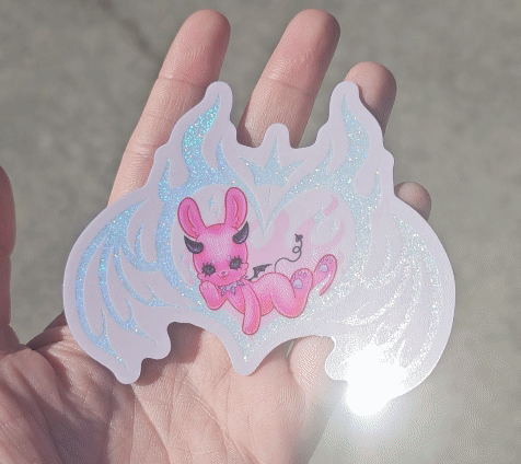 Succubus Sigil Glitter Sticker