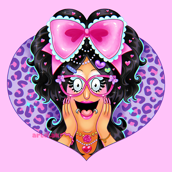 Gyaru Linda Square Print
