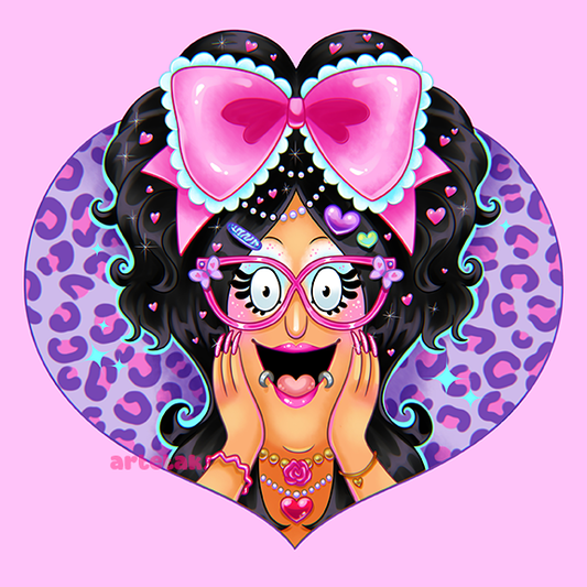 Gyaru Linda Square Print