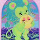 Green Lion Consuming The Sun Original Painting
