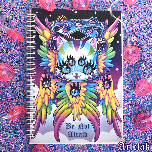Angel Kitten Blank Notebook