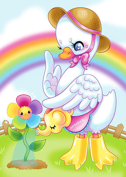 Gardener Goose Mini Print