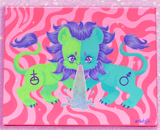 The Bicorporate Lion Original Painting