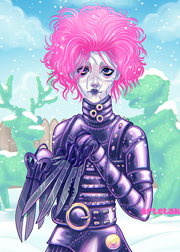 Scissorhands Mini Print