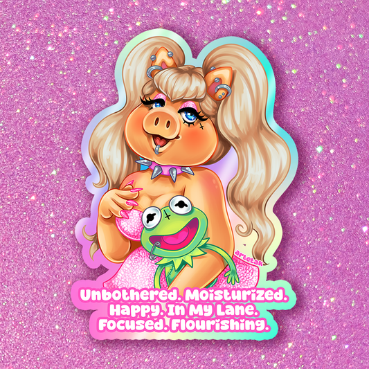 Unbothered Holo Sticker