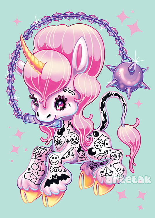 Tattoonicorn Mini Print