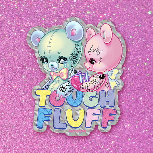 Tough Fluff Prismatic Sticker