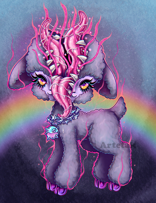 Eldritch Lamb Medium Print