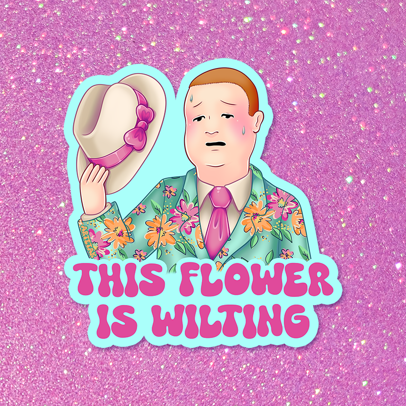 Wilting Flower Sticker