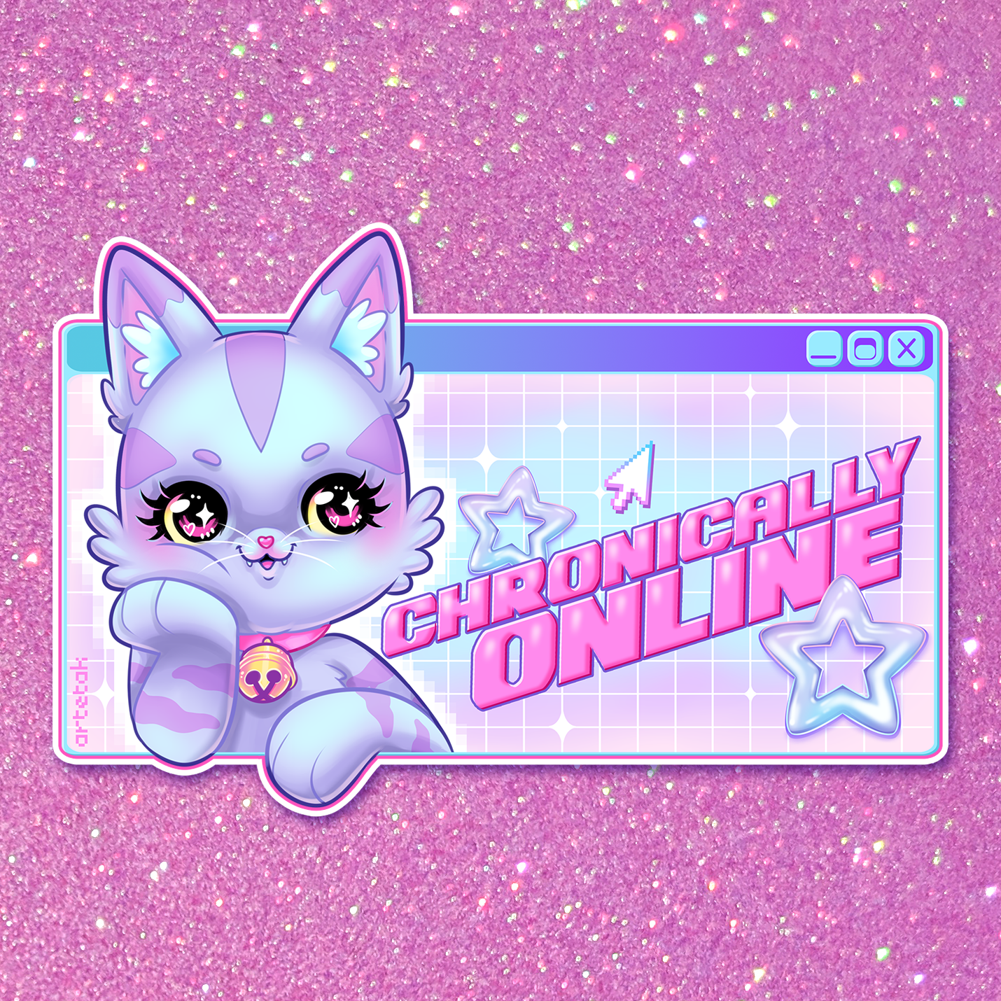 Chronically Online Sticker