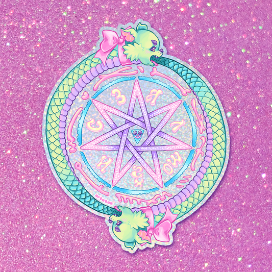 Count Orlok Sigil Glitter Sticker