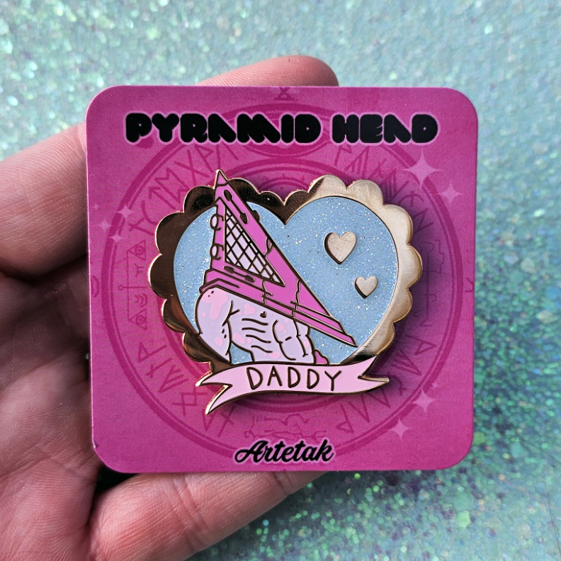 Pyramid Daddy Enamel Pin