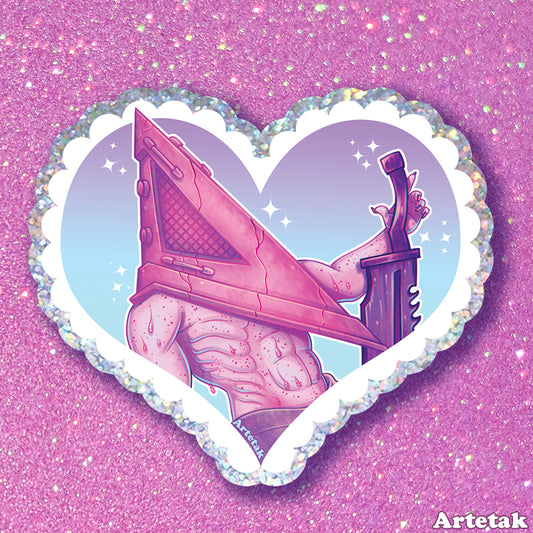 Pyramid Daddy Glitter Sticker