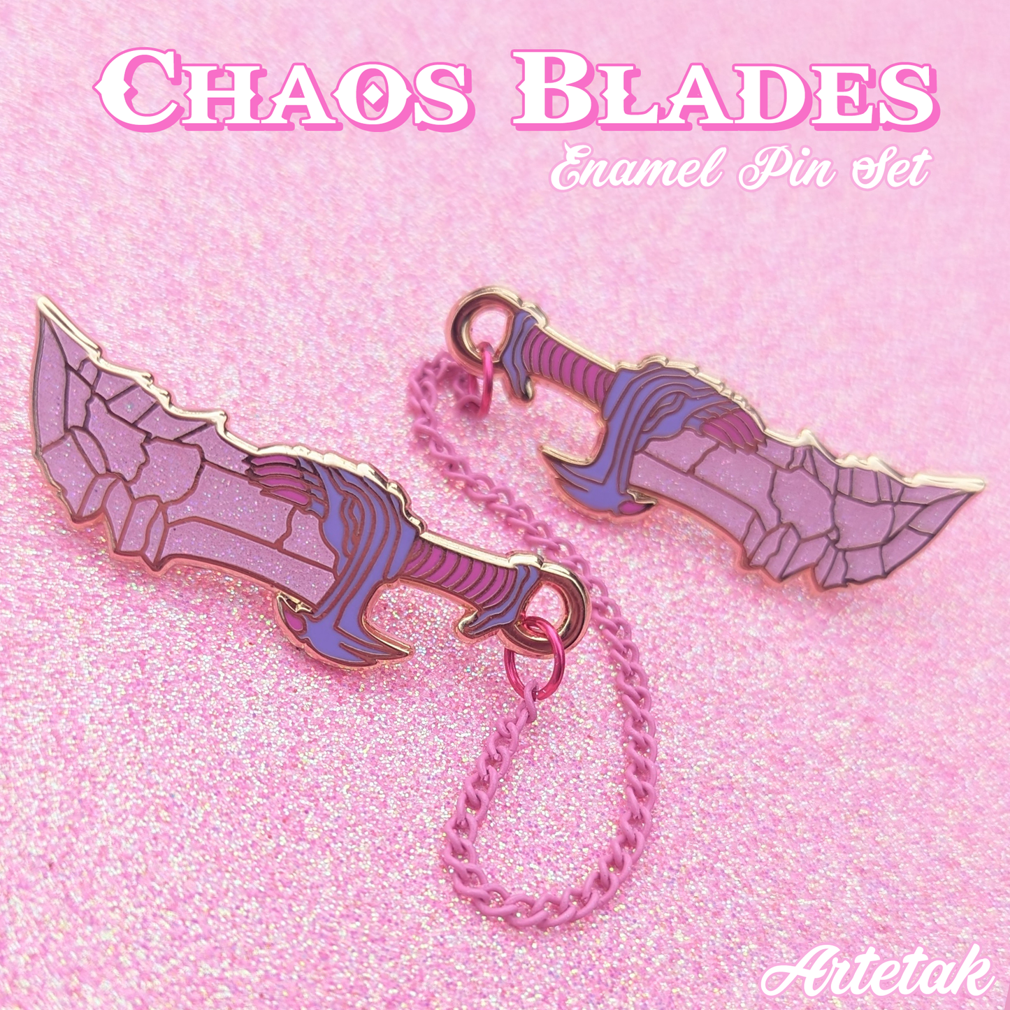 Chaos Blades Enamel Pin Set