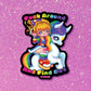 Fuck Around Glitter Sticker